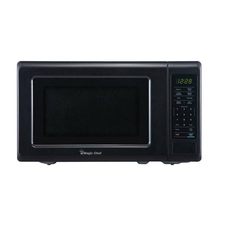 Magic Chef 0.7 Cu. ft. Countertop Microwave (Black with Gray Cavity)
